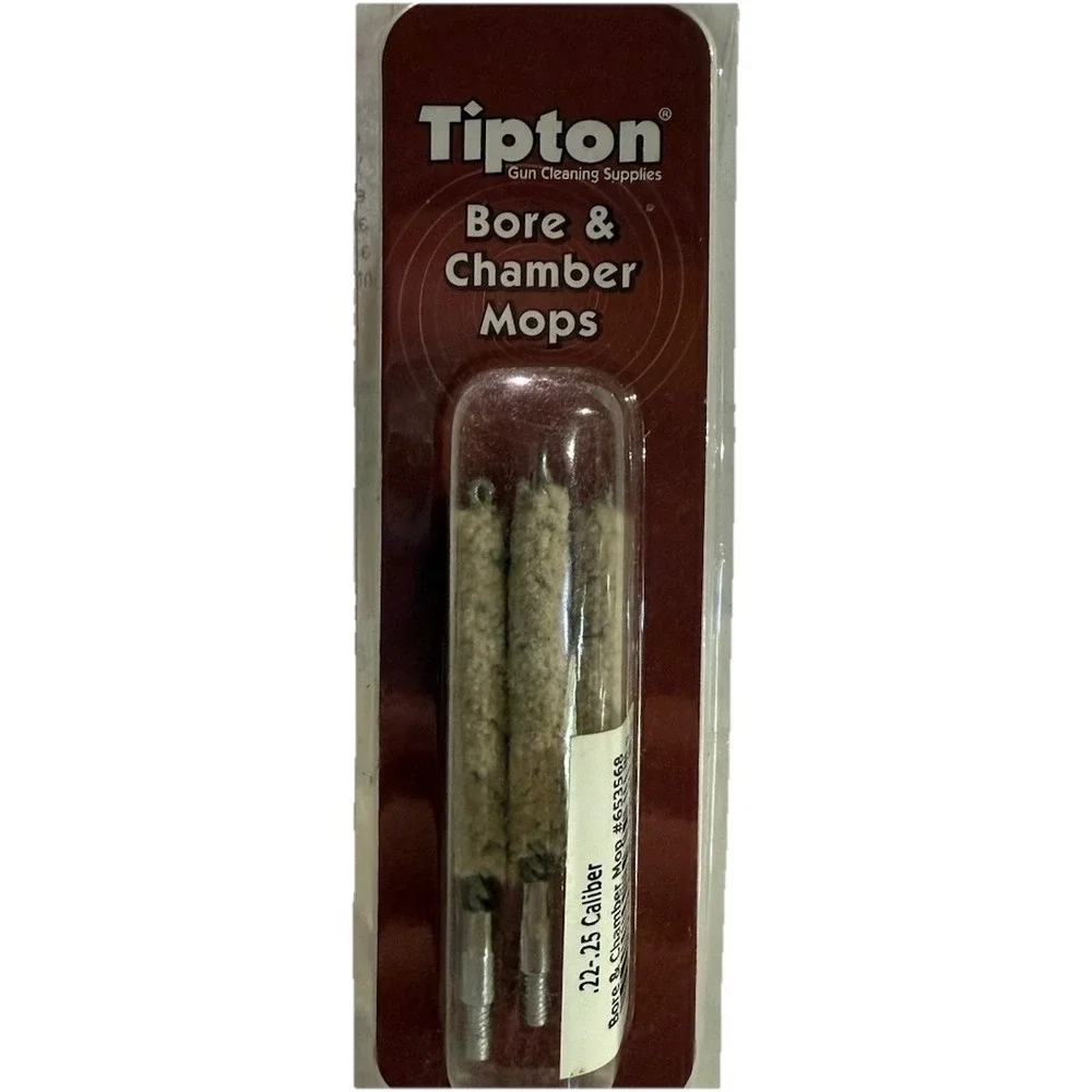 Tipton Bore‎ And Chamber Mop .22-.25 Caliber NEW 3 Pk #653568